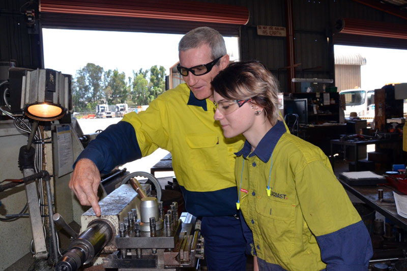 Anika with supervisor, Andy Davenport