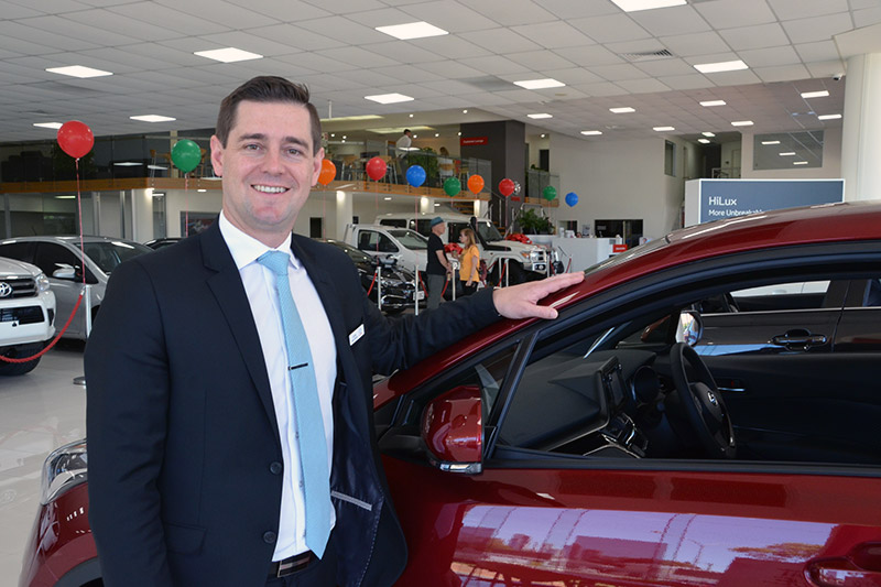 Grand Motors Toyota Retail Sales Manager Leroy Dunne