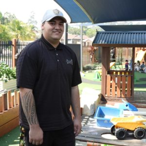 Child care graduate, Damon, has big plans