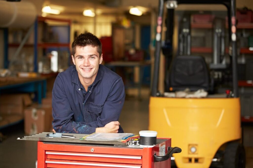 Young-teenager-Apprentice in workshop