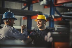 2 workers - self employment assistance payments- hand shake