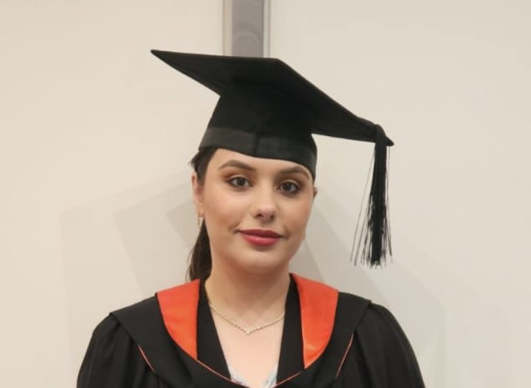 A female who has graduated as an early childhood scholar.